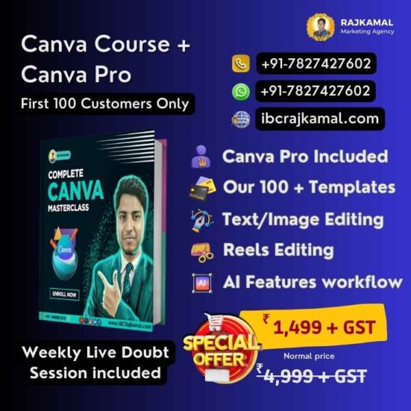 Canva Course + Canva Pro by Rajkamal Marketing Agency